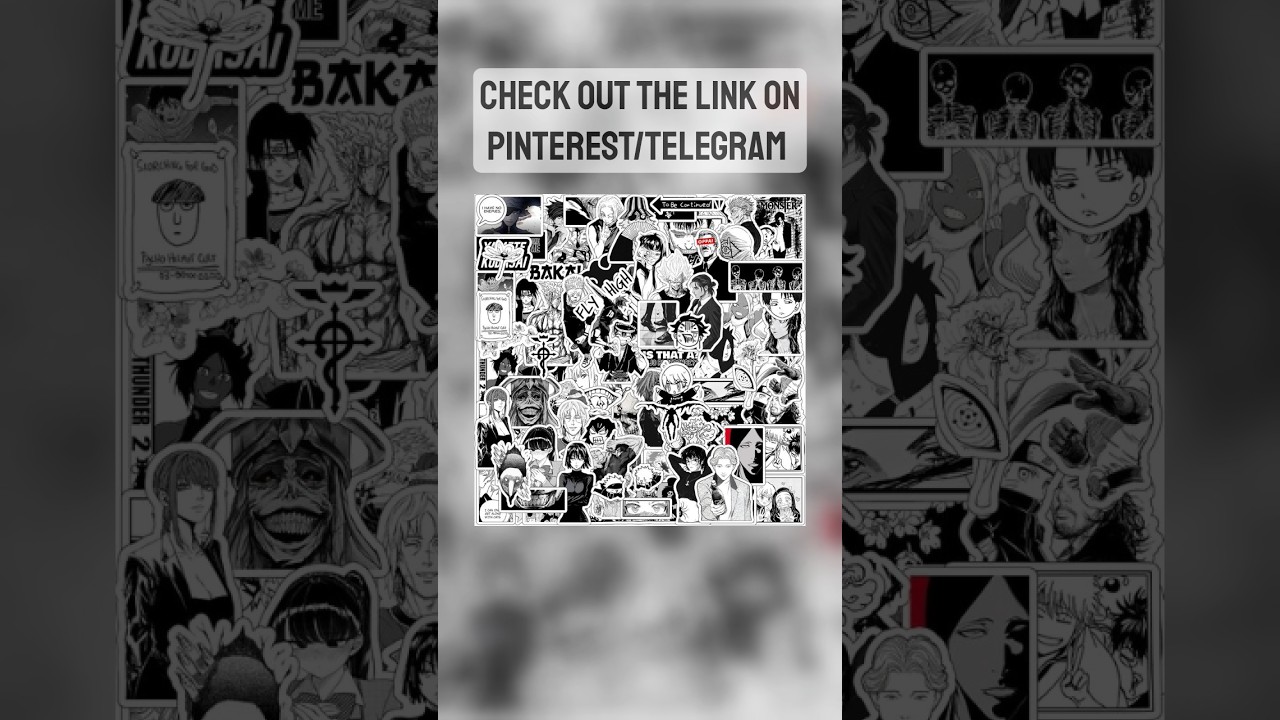 anime manga STICKERS set | link in bio | 