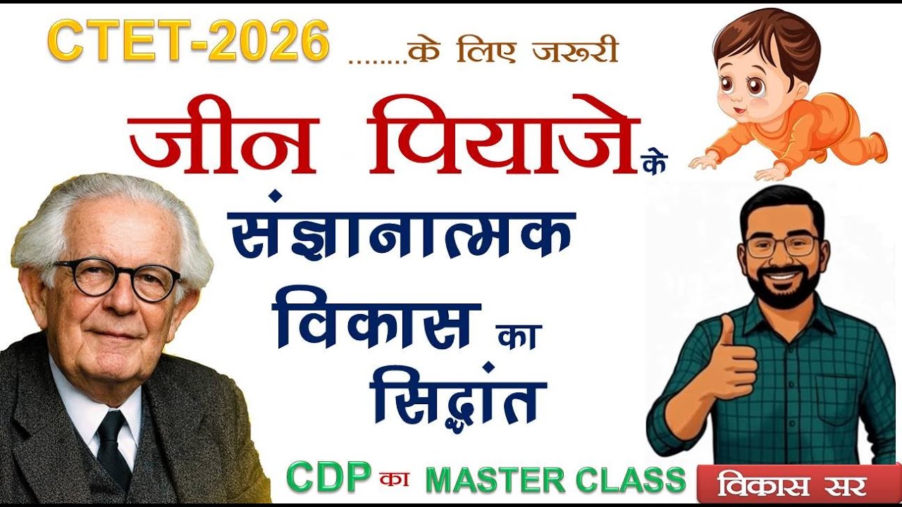 Cognitive Development of Jeen Piaget CTET Paper 1 and 2