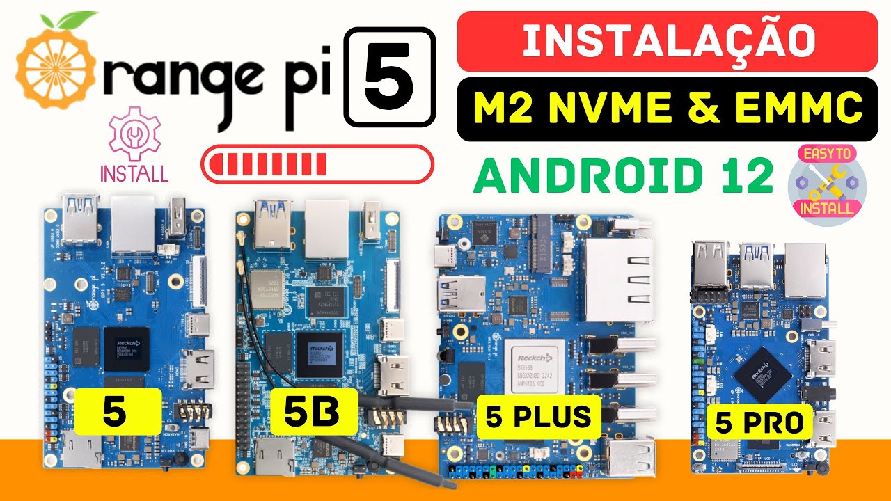 Как установить Android на Orange Pi 5/5 PRO/5 PLUS/5B в слот M2 NVMe и eMMC – легко и быстро