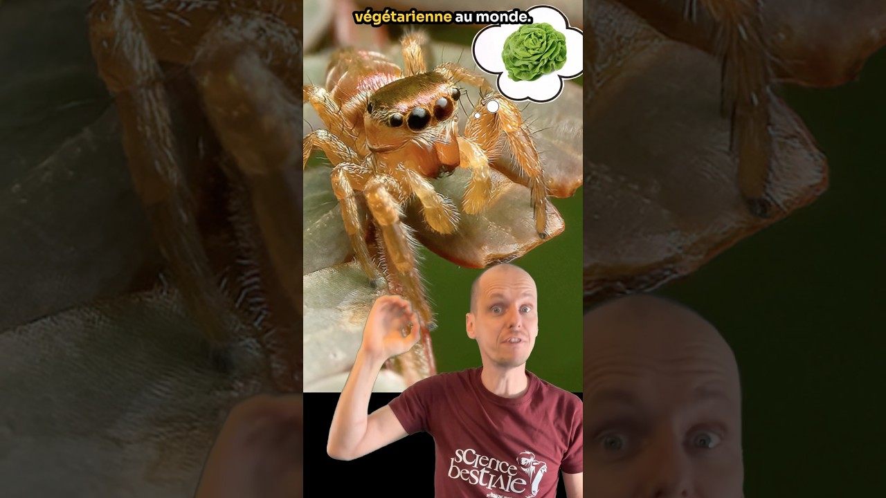 La seule araign&eacute;e v&eacute;g&eacute;tarienne