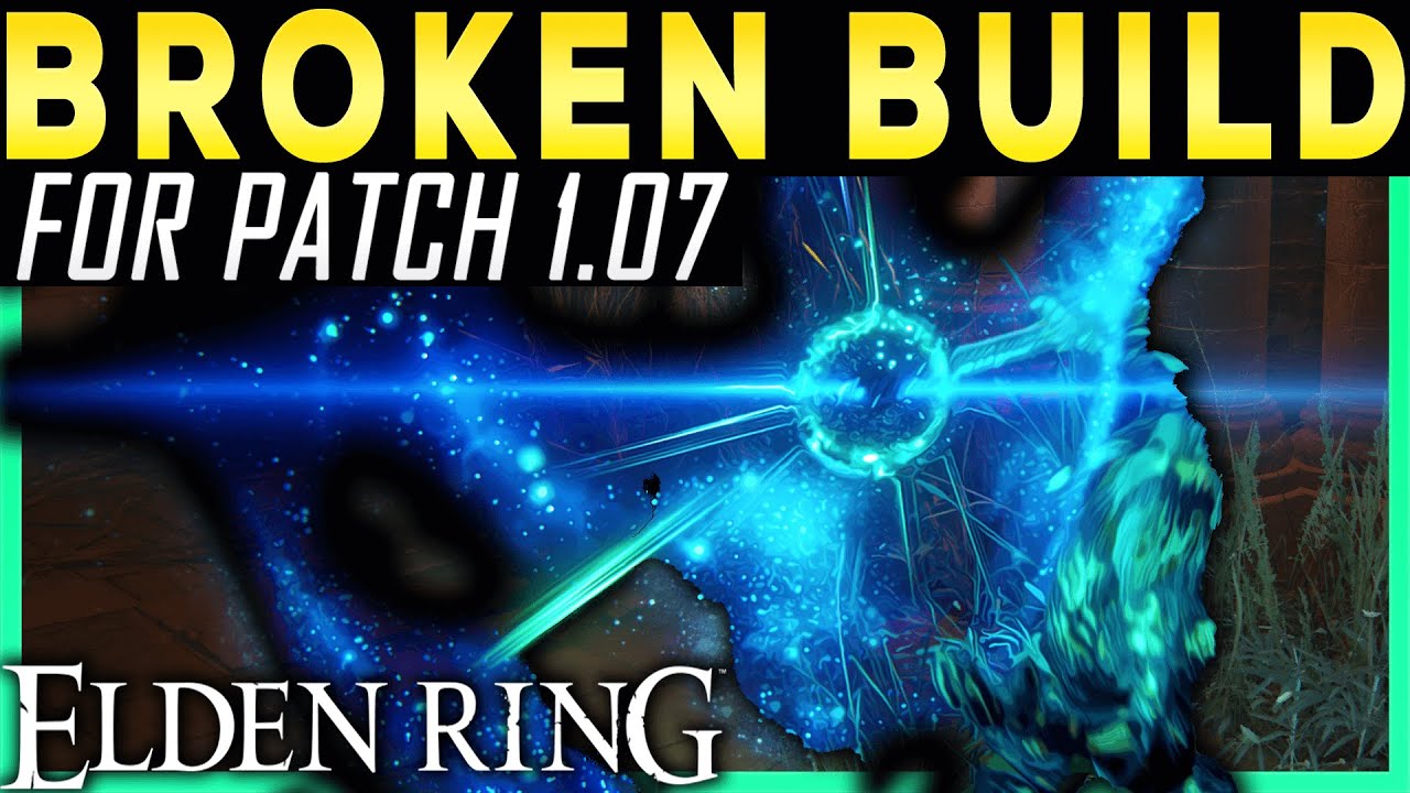 Elden Ring BEST BUILD MAGIC FIRE BUILD Patch 1.07 - OP Sword of Night and Flame Build