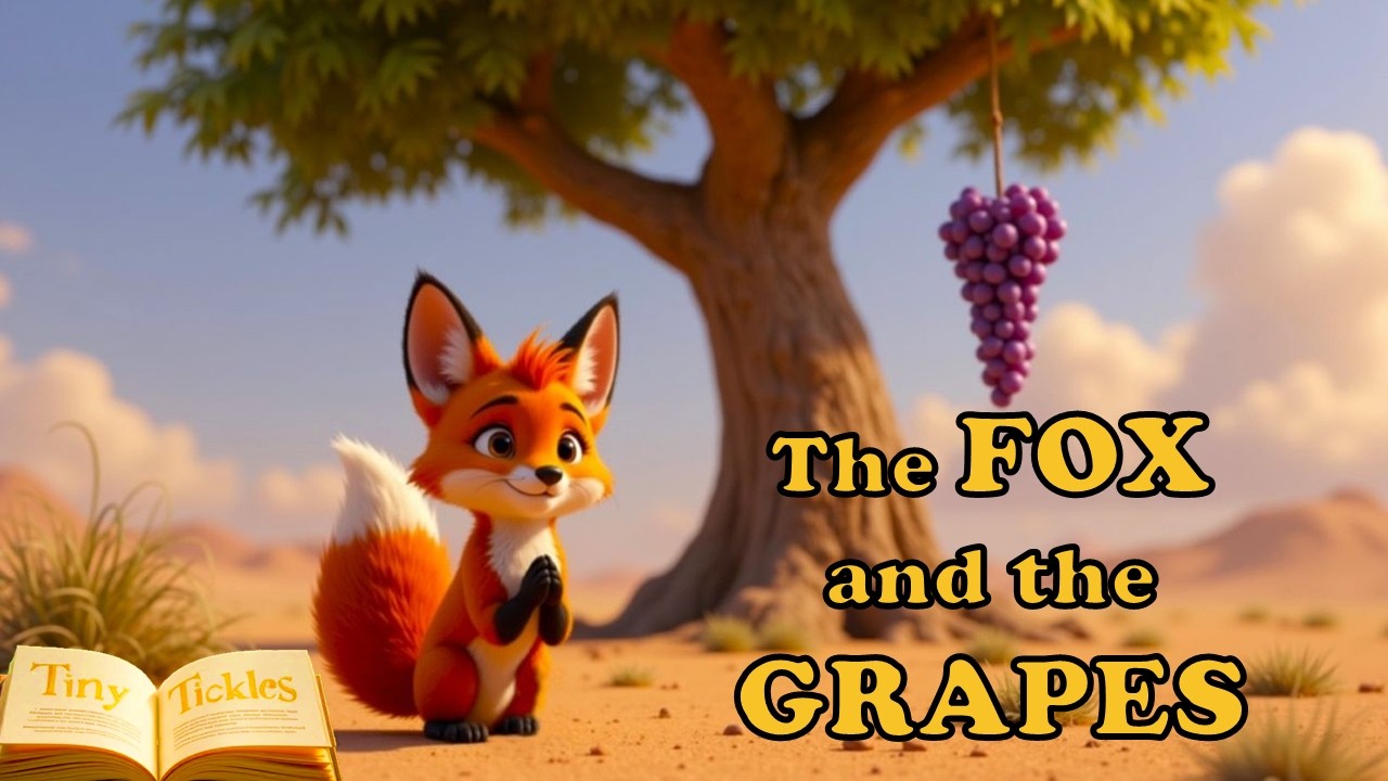 The Fox and the Grapes | Fable Stories for Kids | Moral Stories for Kids 📖TinyTickles Fable Stories