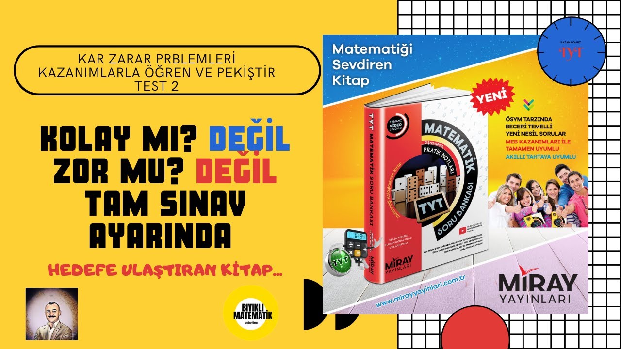 Kar Zarar Problemleri  Test 2  Miray Yayınları TYT Soru Bankası