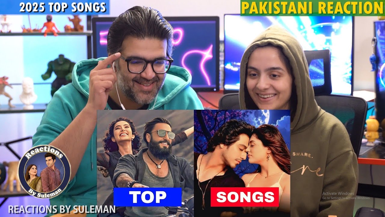 Pakistani Couple Reacts To Top Bollywood Songs Of 2025 | Dhurandhar | Saiyaara 