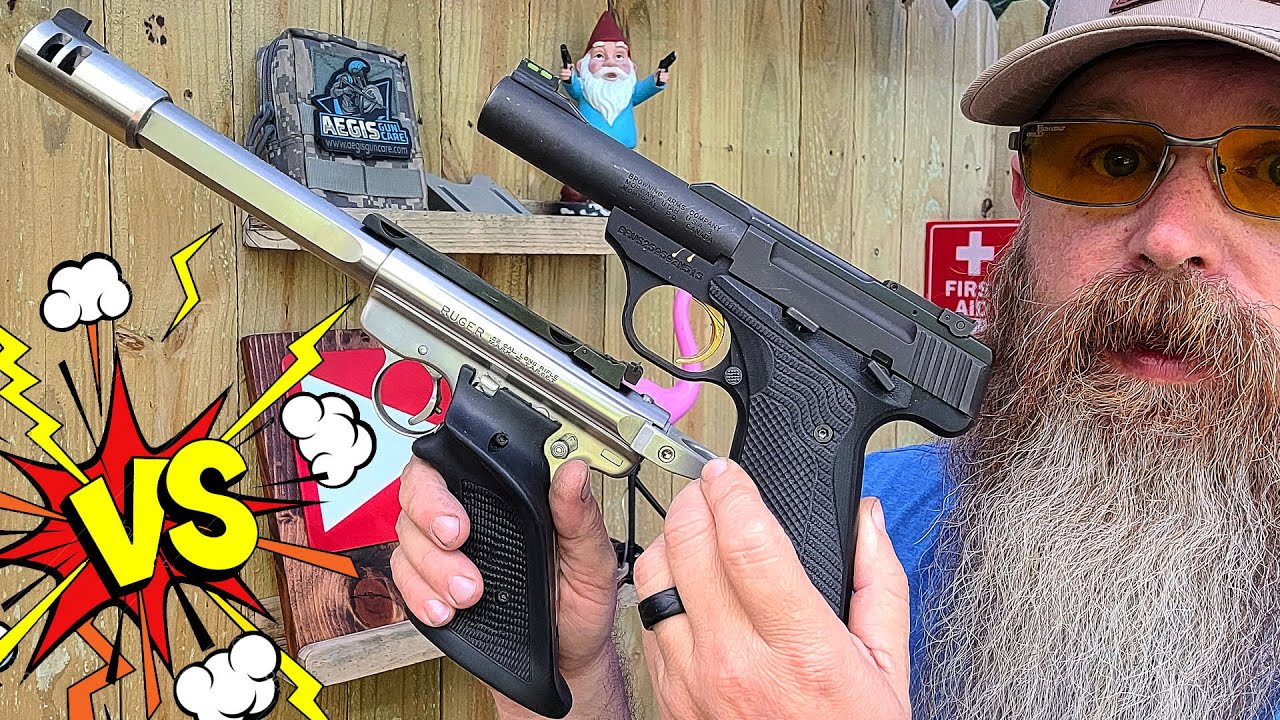 Ruger MKII Competition Target 22LR vs Browning Buckmark Micro Bull 22LR