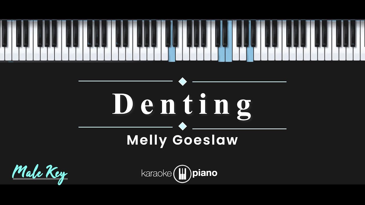 Denting - Melly Goeslaw (KARAOKE PIANO - MALE KEY)