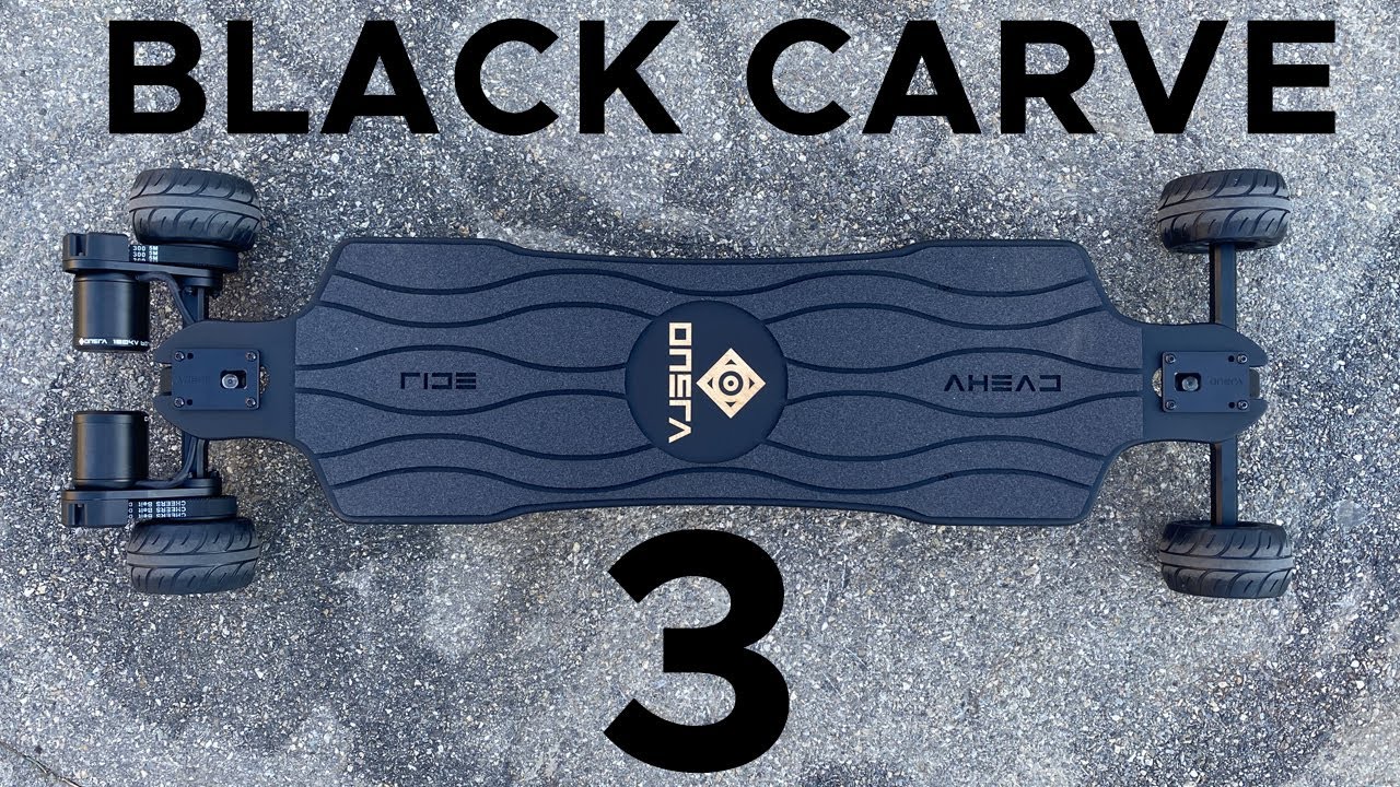 ONSRA BLACK CARVE 3 - BELT DRIVE (UNBOXING AND FEATURES) NEW ELECTRIC SKATEBOARD 2023