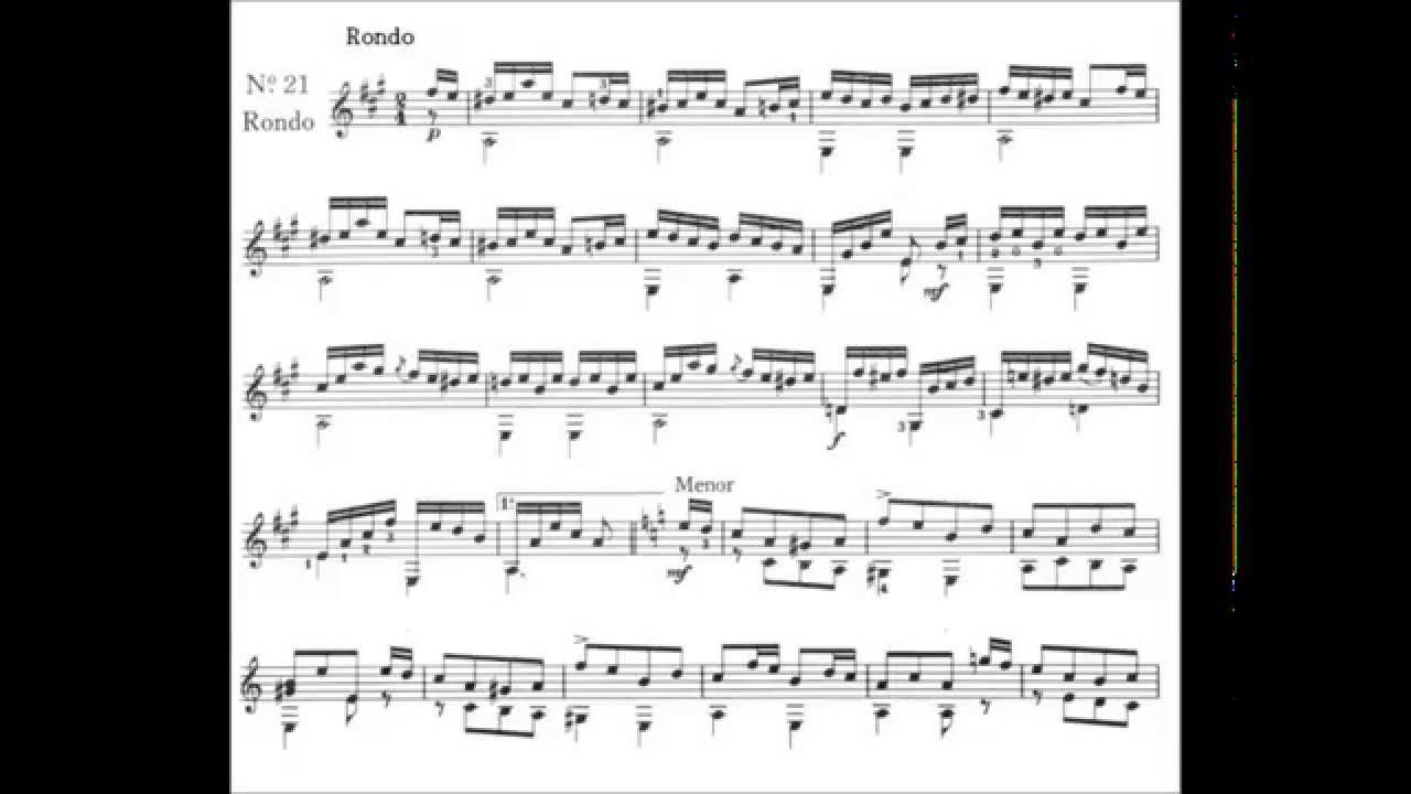 Matteo Carcassi Op.59 No.21, Rondo
