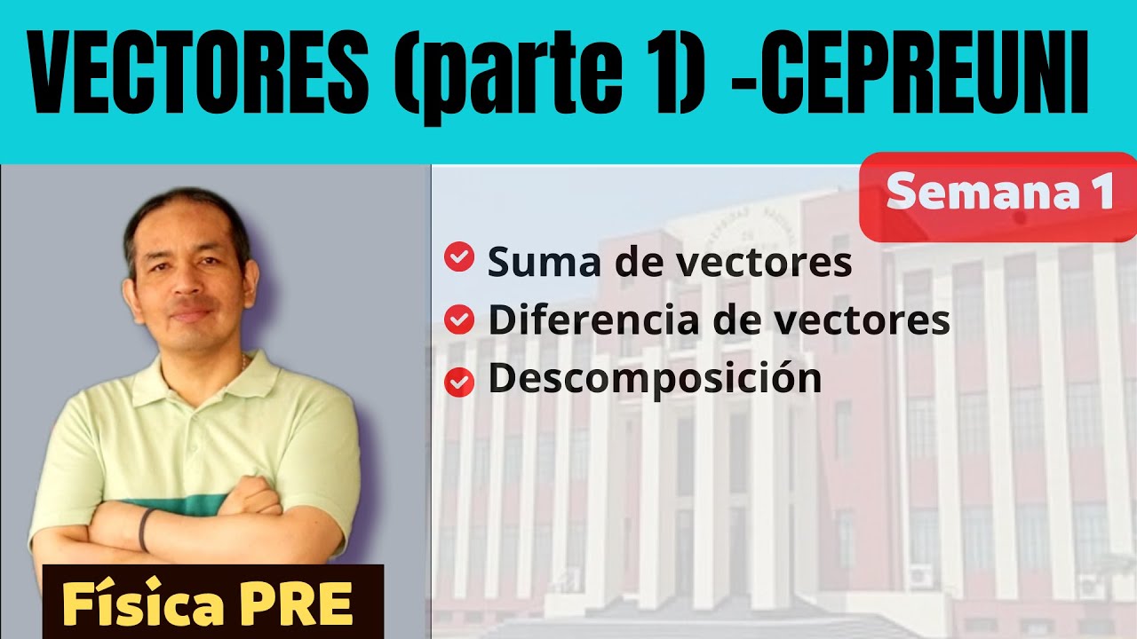 Vectores: Suma y Diferencia- CepreUNI- Semana 1