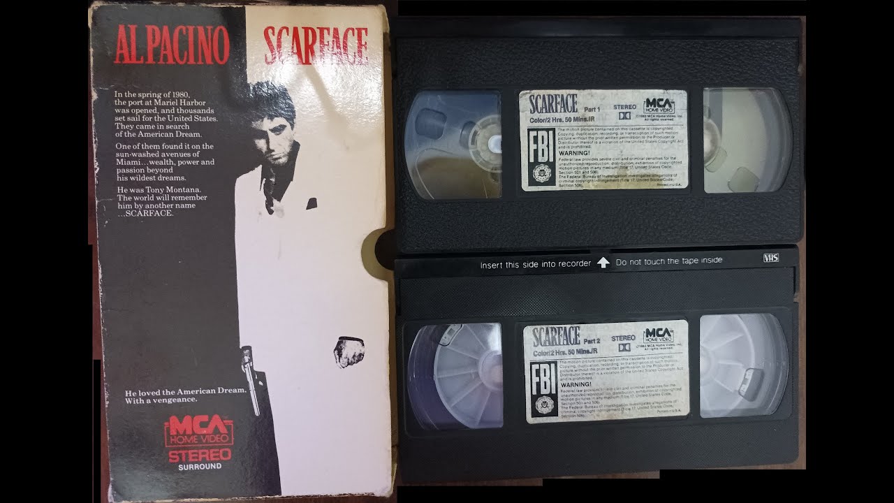 Opening to Scarface (1983 version) 1984 VHS