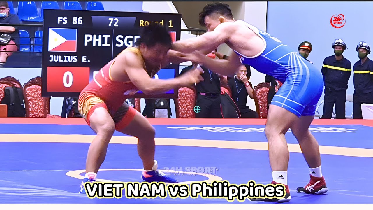 Chung Kết Vật SEA games 97 Kg - VIETNAM & PHILIPPINES  SEA Games Men's Wrestling Finals