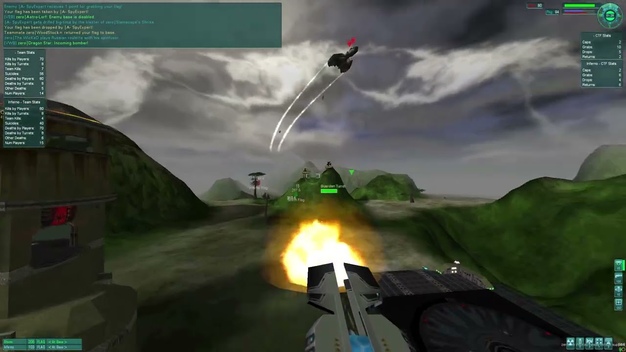 zero|Dragon Star | Slapdash_x2 | 14 warriors | date unknown | Demo#4624 | Tribes2