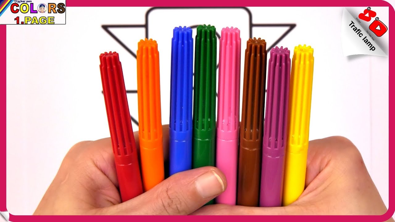 Learn Trafic Lamps / Coloring Pages / Food Coloring / Akn Kids House