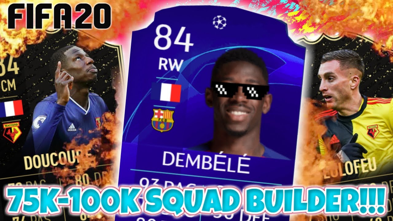 INSANE 75K-100K HYBRID SQUAD BUILDER!!! | FIFA 20 SQUAD BUILDER