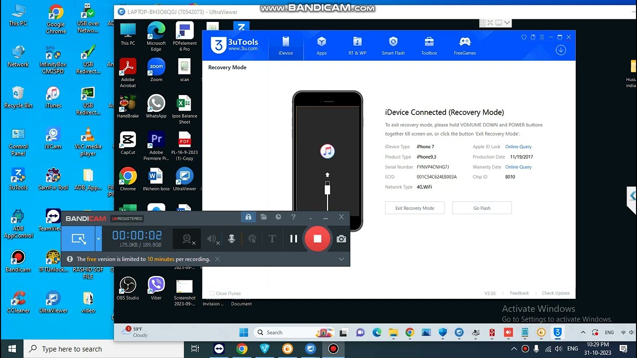 All Iphone 4s//5s//6s/7/8 Software Error Unable To Restore Idevice /-78/ /-75/  Fix /3u Tool