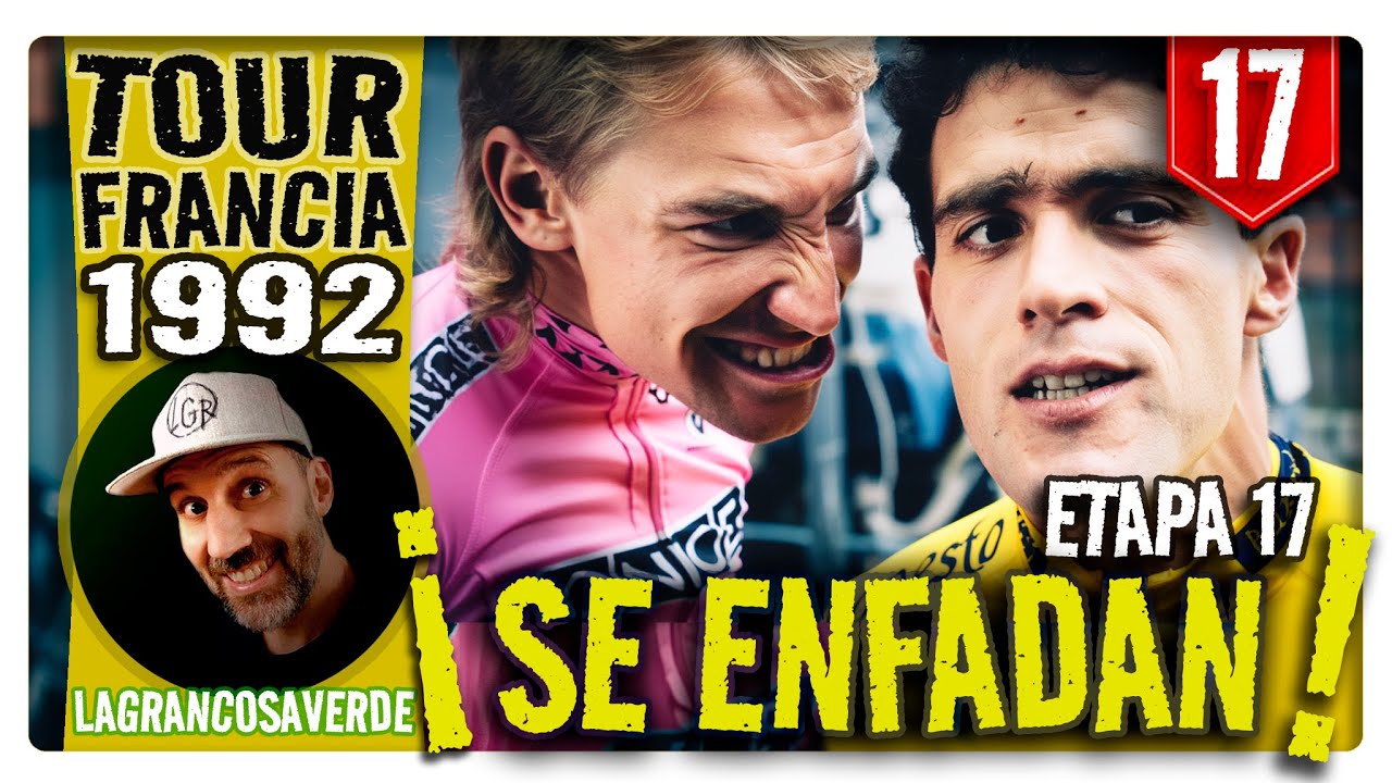 #17 La ONCE se enfada con INDURAIN!. Etapa 17. TOUR DE FRANCIA 1992. La Bourboule-Montluçon