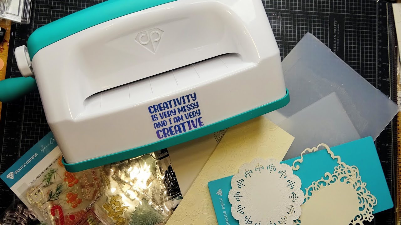 NEW Diamond Press Larger Die Cutting Machine! Grand Marquise! Unboxing, First Cuts & Embossing!