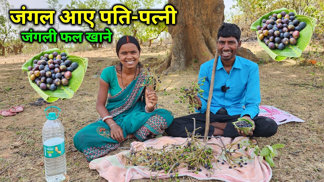 जंगल आए पति - पत्नी जंगली फल खाने | आज जंगल सफर किए | Jharkhandi Traditional Food