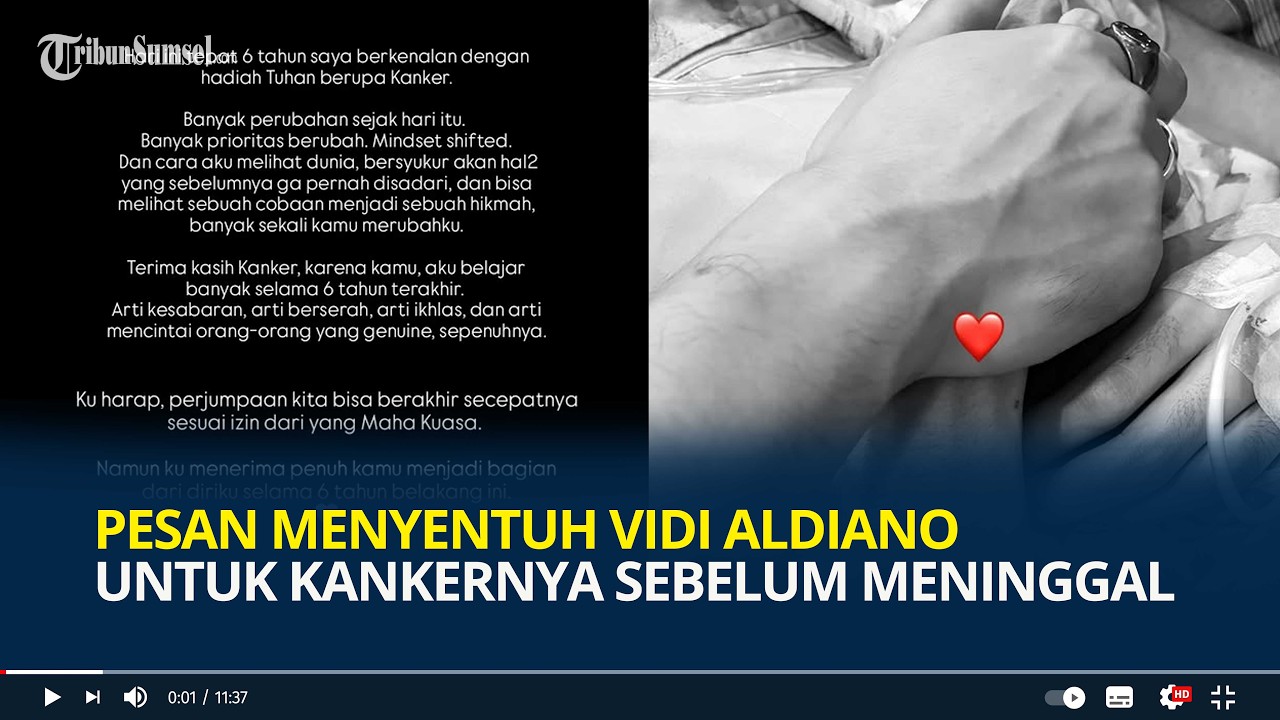 Pesan Menyentuh Vidi Aldiano untuk Kankernya sebelum Meninggal, Akui Belajar Banyak Selama 6 Tahun