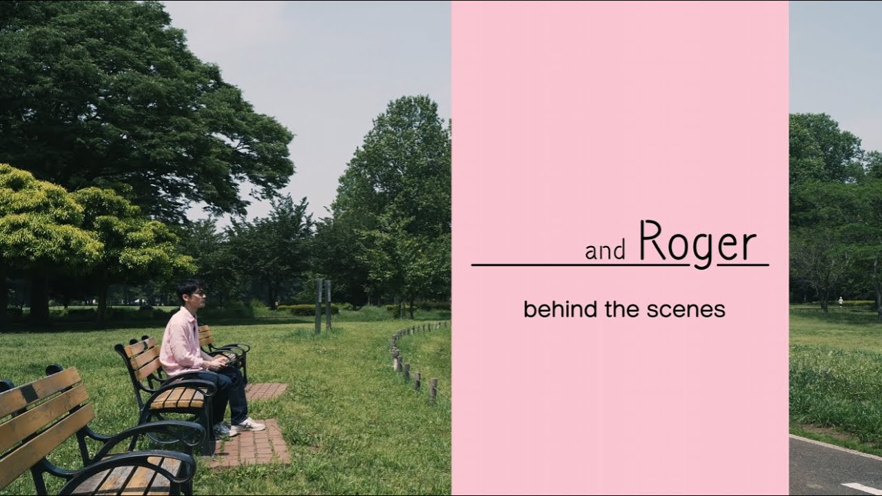 and Roger behind the scenes en