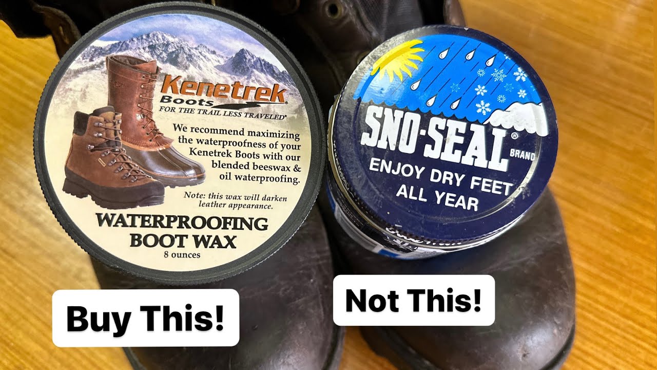 Kenetrek Weatherproofing Boot Wax VS Sno-Seal.