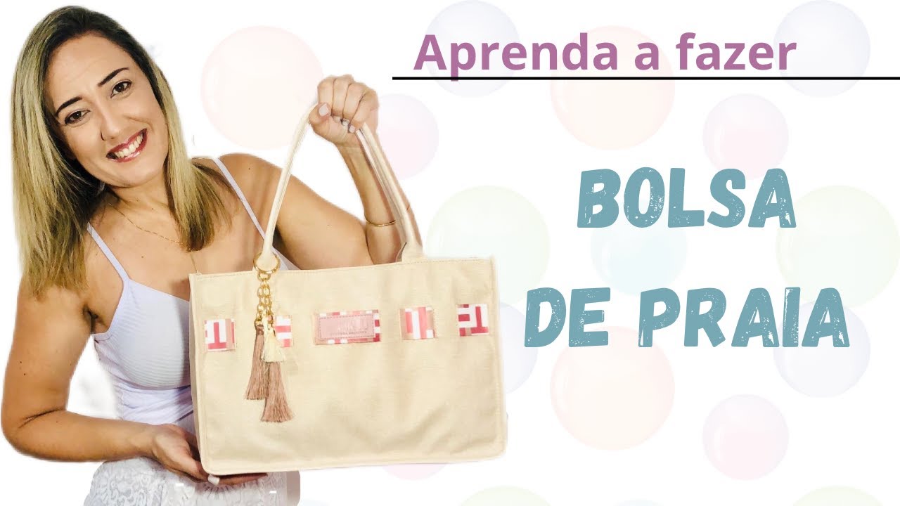 Aula - Aprenda a fazer uma linda bolsa de praia!!