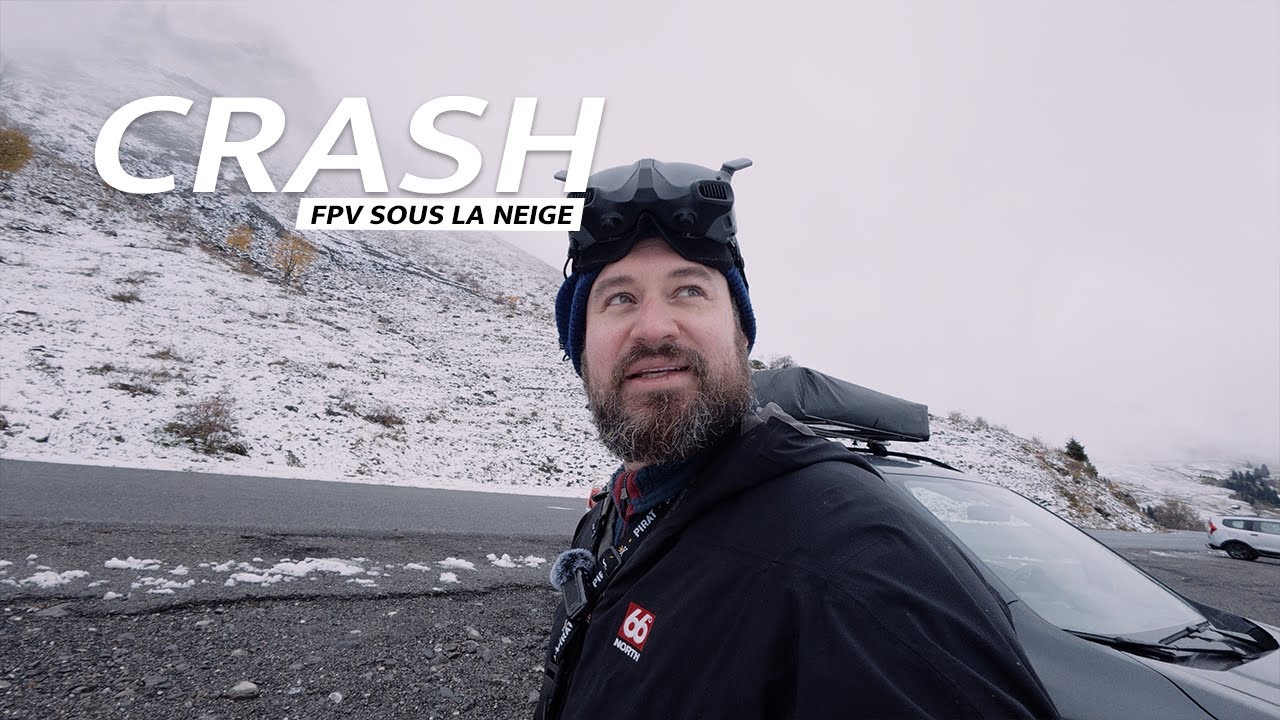 Crash dans la neige !  FPV DRONE
