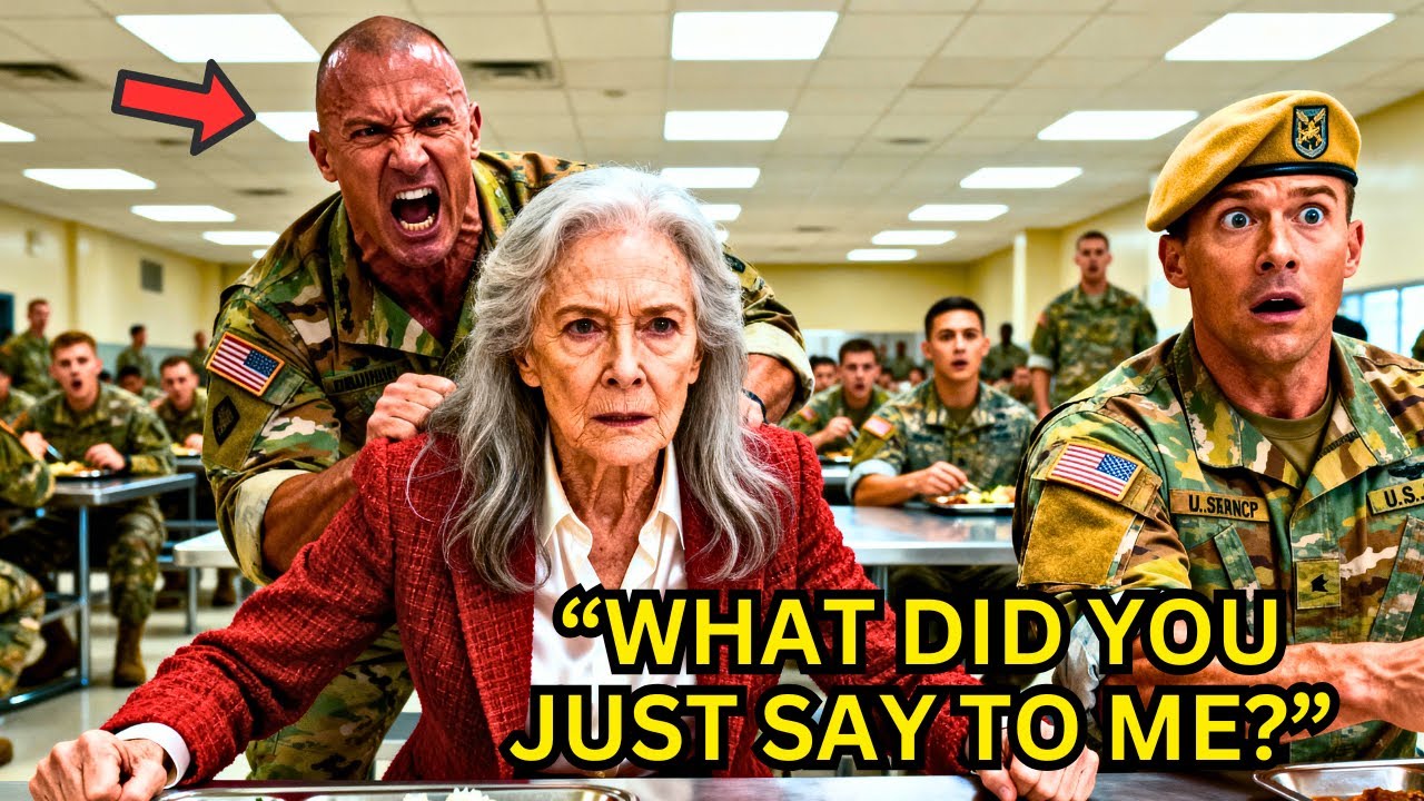 A US Ranger Pushed the Old Woman in the Chow Hall — Not Knowing She Was Senior to Everyone Watching