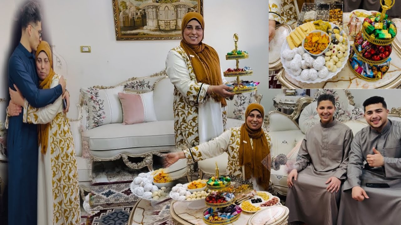 اجواء صلاه العيد وتجهيز الضيافه فى الصالون لاستقبال الحبايب وفطار اول يوم عيد الفطر ولمه حبايبى 💃❤️