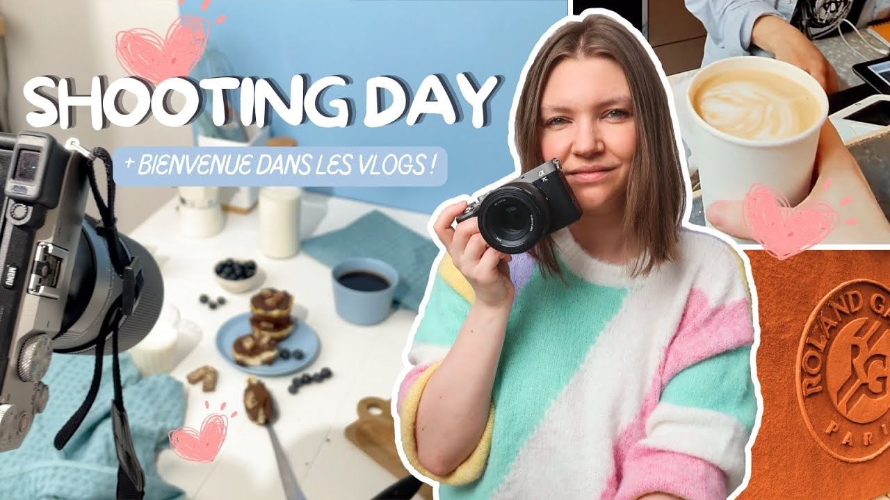 Bienvenue dans les vlogs ! Shooting Day et ma 1ère fois à RG | Ma vie de photographe culinaire