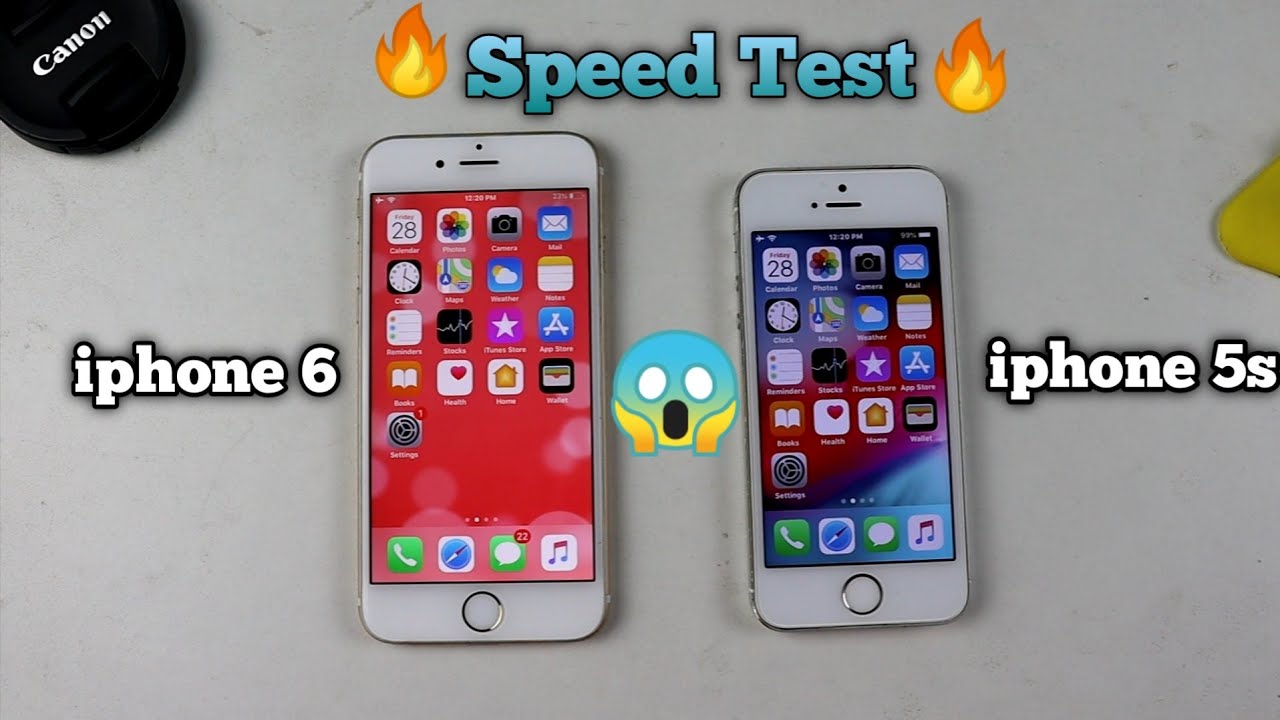 Iphone 6 VS Iphone 5s Speed Test Comparison 🔥