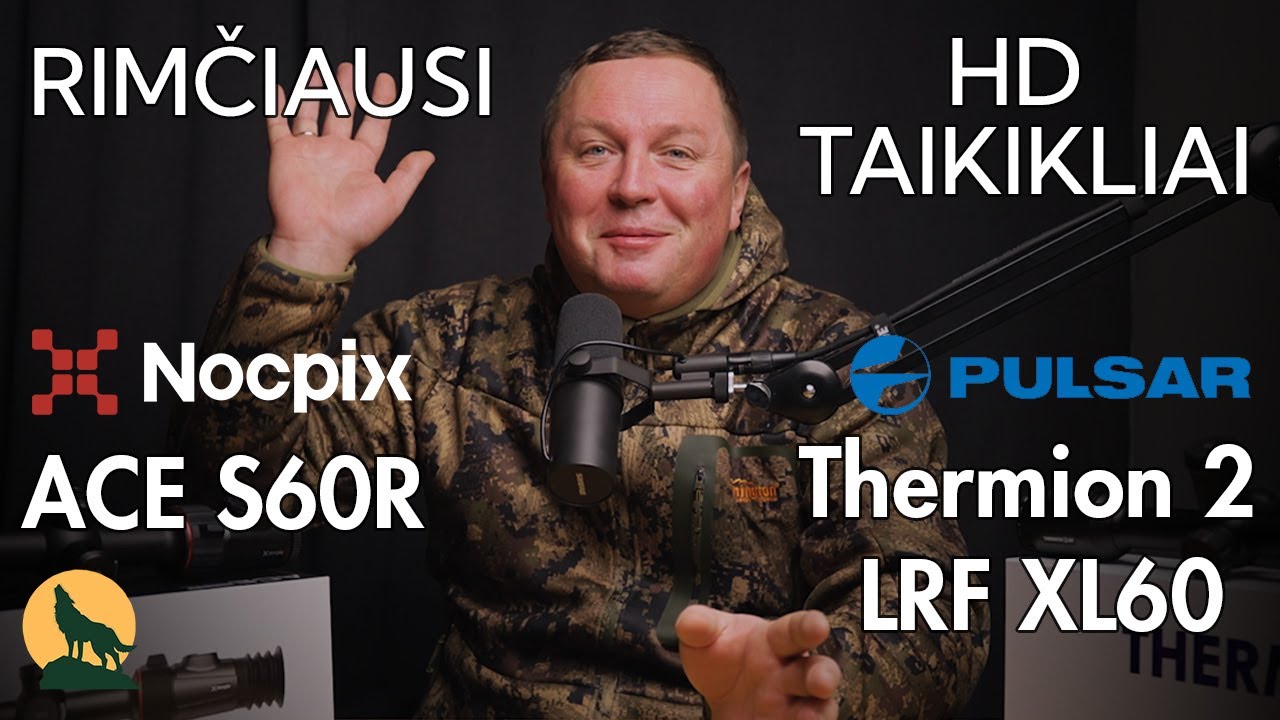 Nocpix ACE S60R vs Pulsar Thermion LRF XL60 termovizinių taikiklių palyginimas