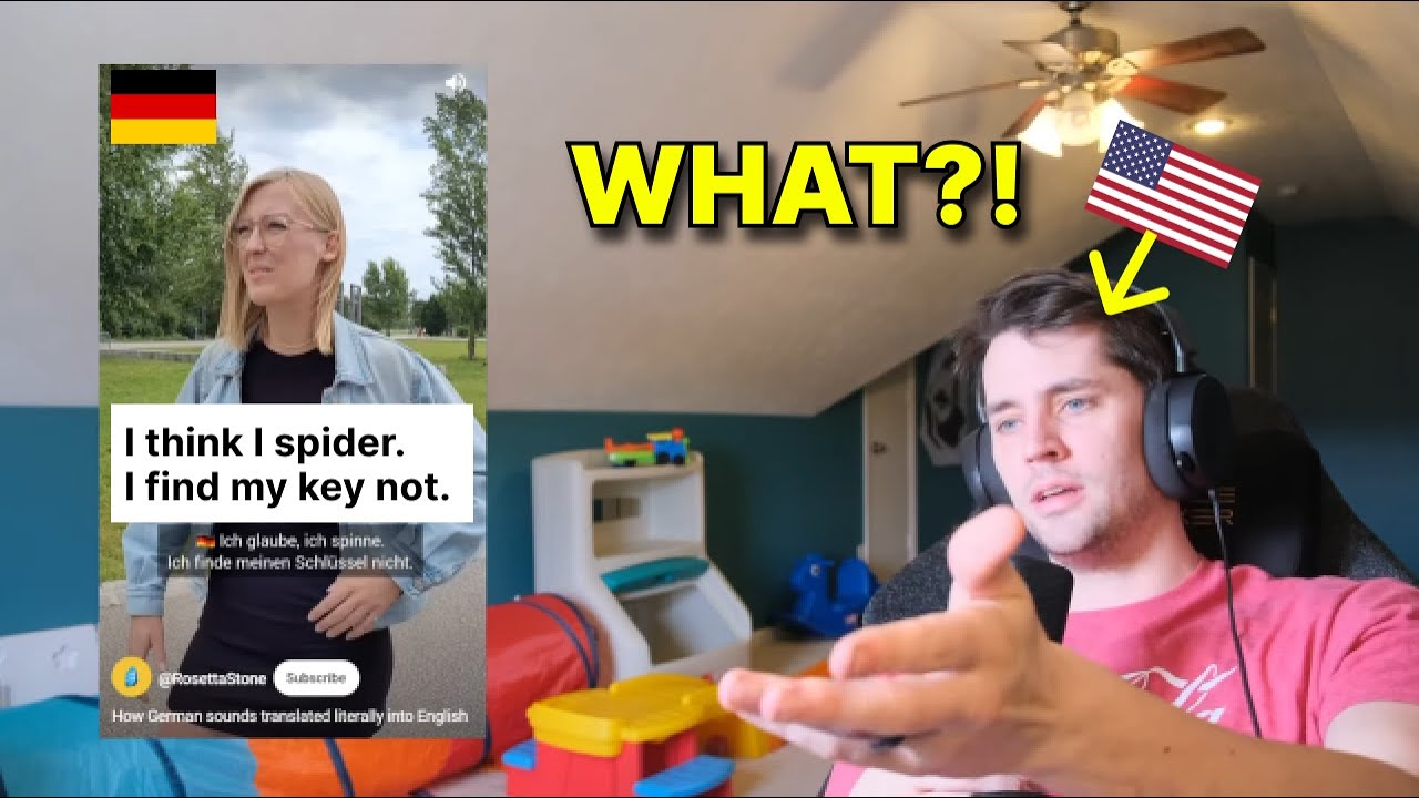 American reacts to German translated LITERALLY into English