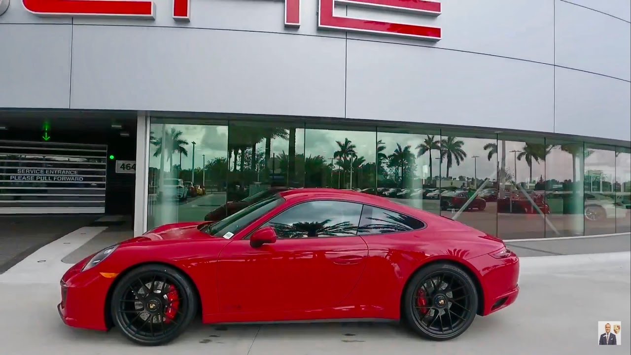 2017 Carmine Red Porsche 911 Carrera 4 GTS @ Porsche West Broward