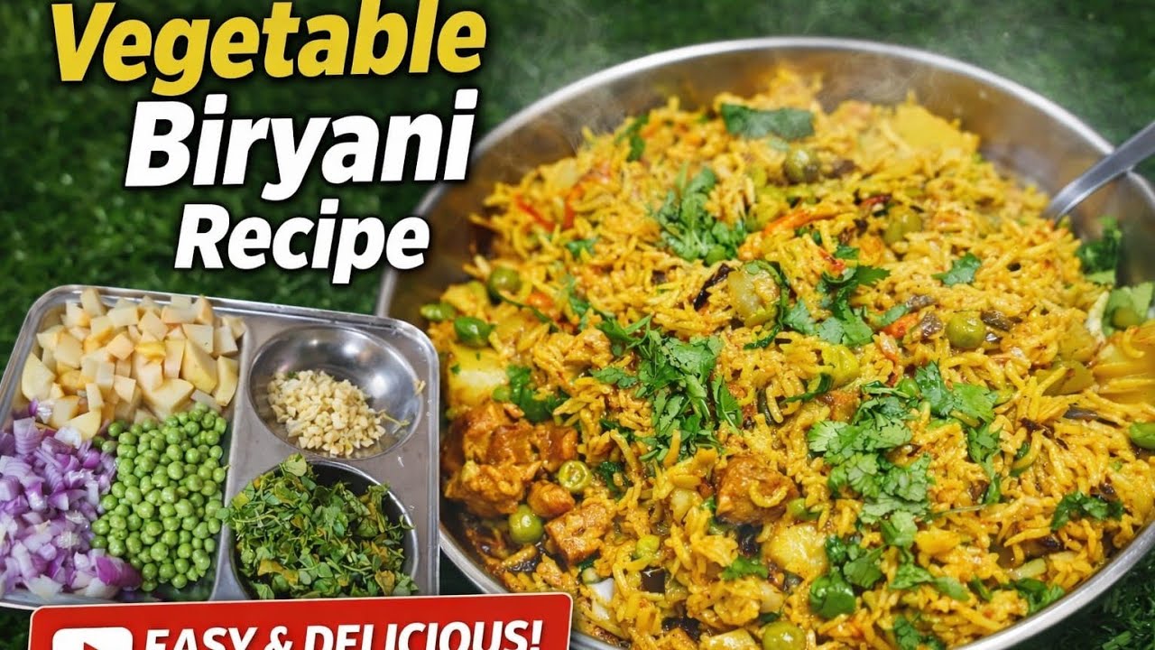 Vegetable Biryani Recipe | Easy Veg Biryani at Home