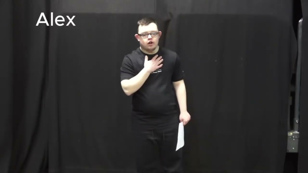 Alex - rap written at a down time by Alex with Down's Syndrome