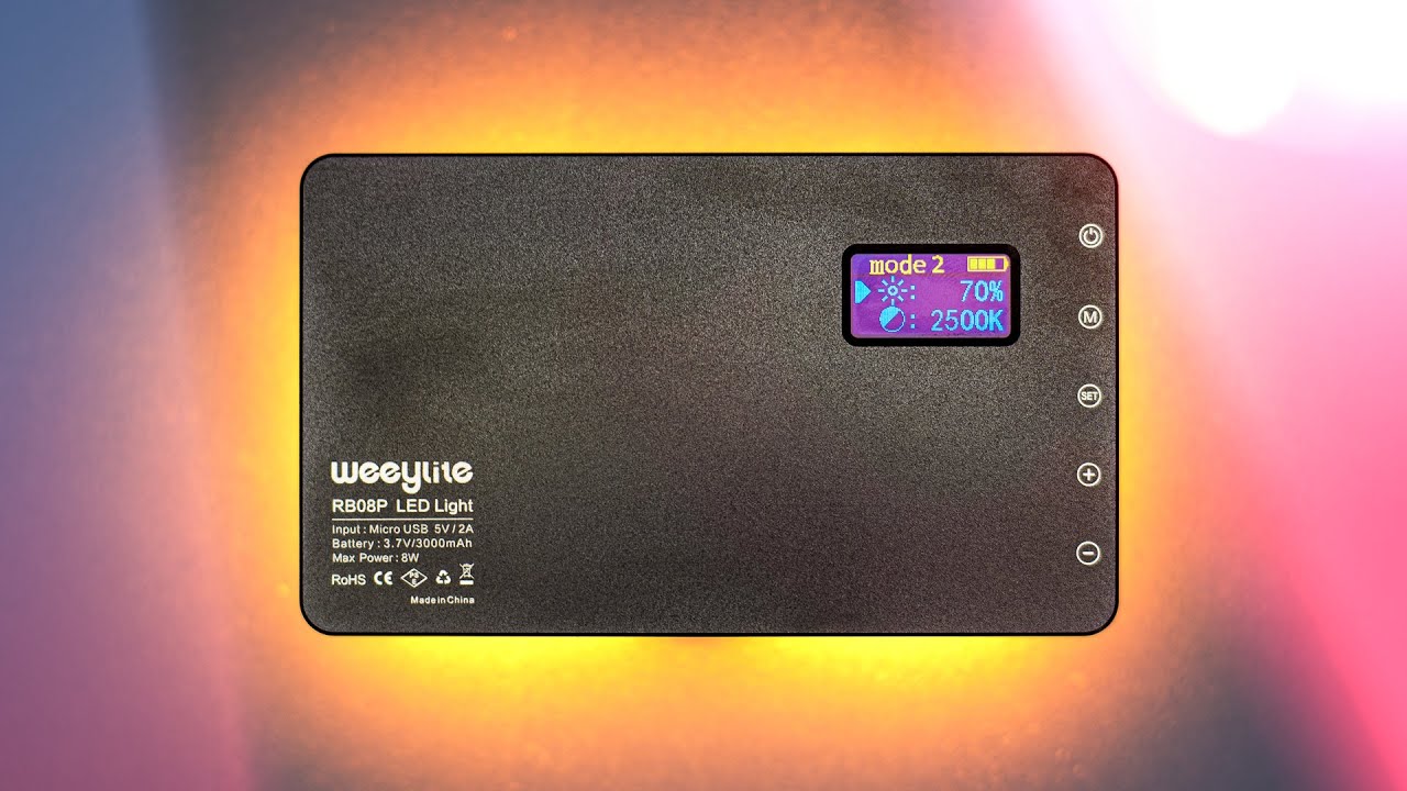 Видеосвет VILTROX Weeylite RB08P RGB | Лучший недорогой видеосвет RGB?