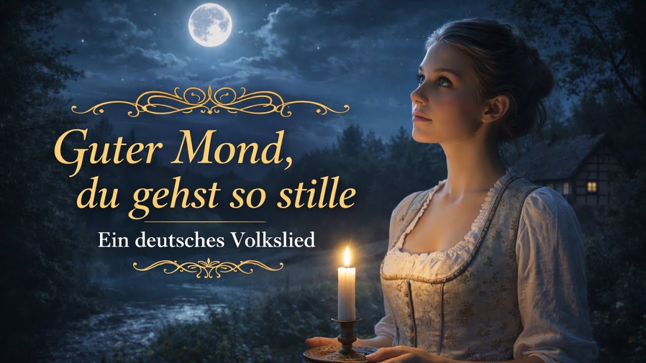 Guter Mond, du gehst so stille 🌙 | Deutsches Volkslied | Ruhe & Heimat
