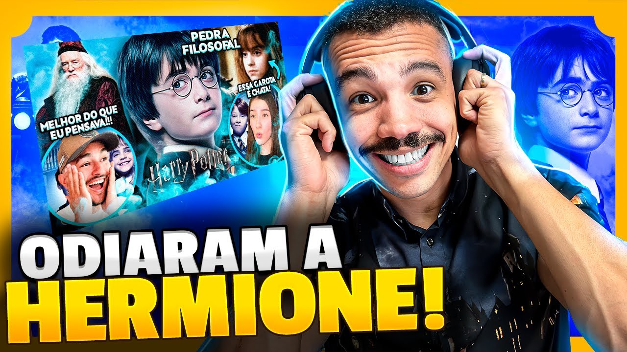 ODIAMOS A HERMIONE ASSISTINDO HARRY POTTER  | WIZARDING BRUNO REAGE A @Apenas um Corte