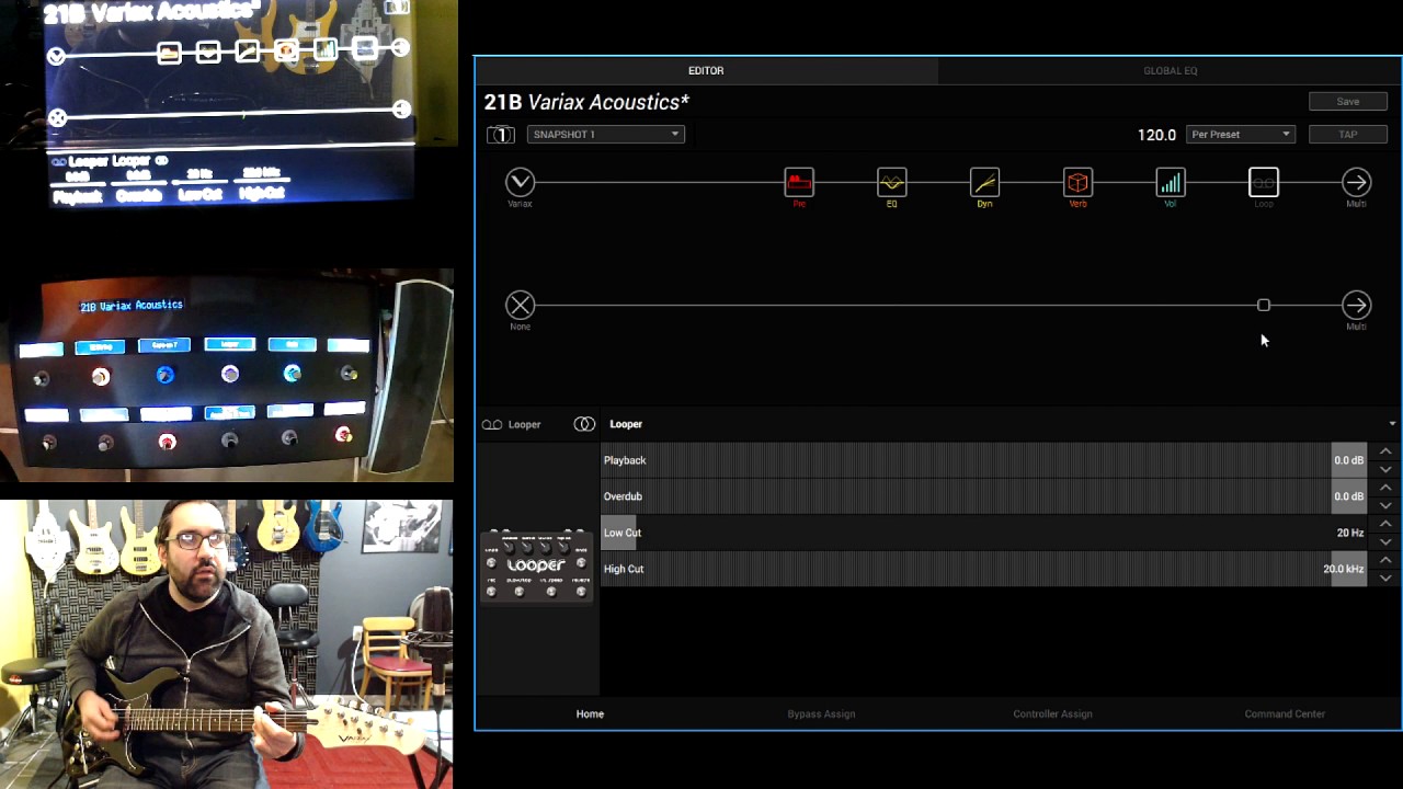 My Custom Line 6 Helix Presets for my Variax Acoustic Models.