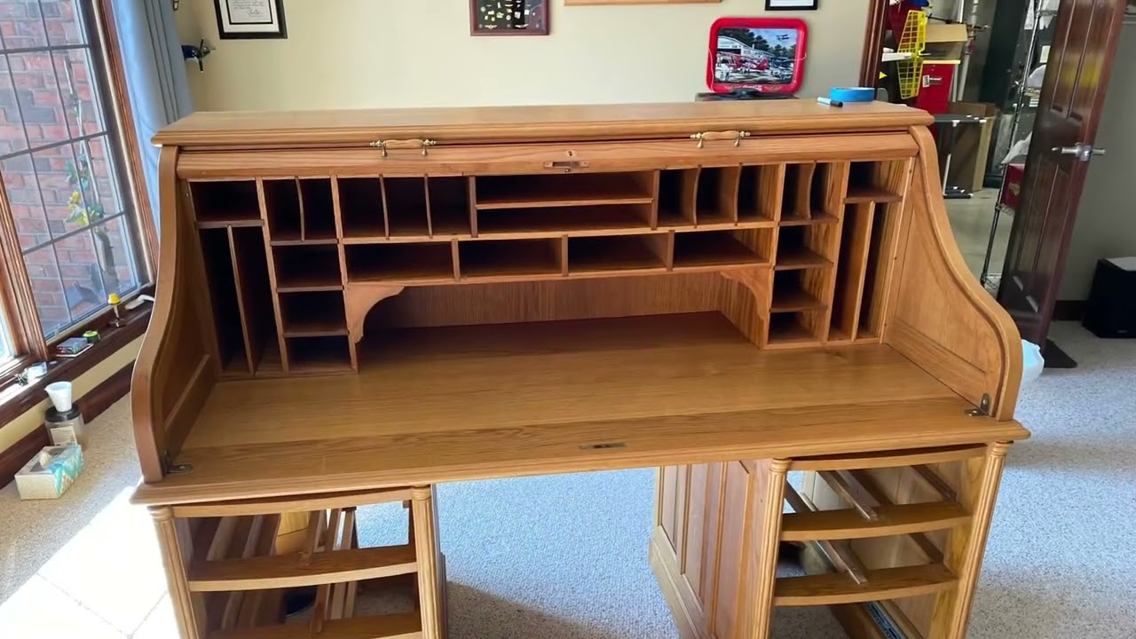 Disassembling Grandpa’s roll top desk