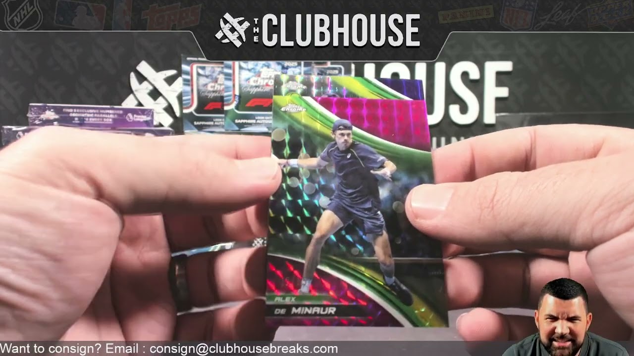 Распаковка кейса 2025 Topps Chrome Tennis Delight для MStemphoski