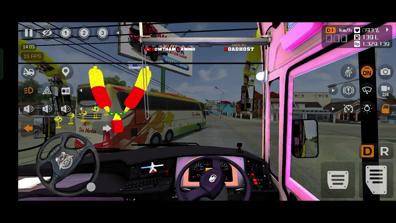 VRL Bus Driving in Indonesia Bus Simulator 🚍 | Mobile Gameplay