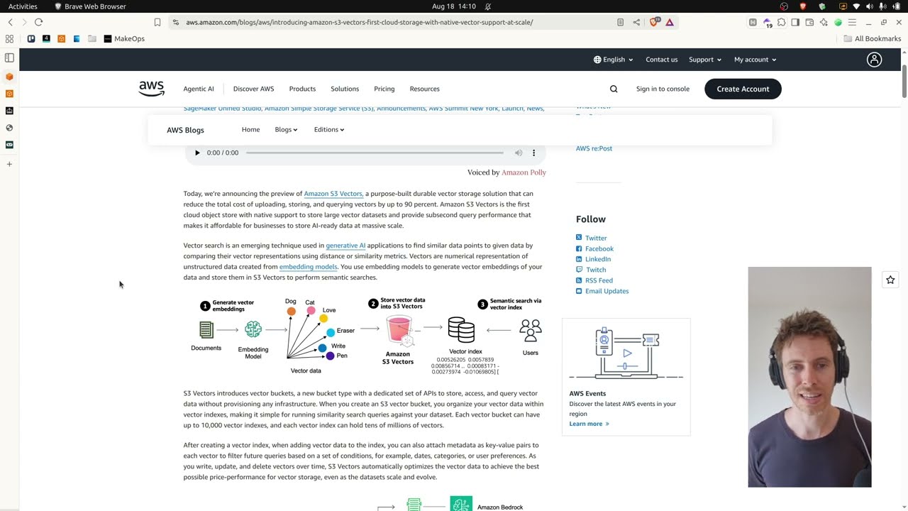 Getting started with Amazon S3 Vectors, python, boto3 & langchain examples
