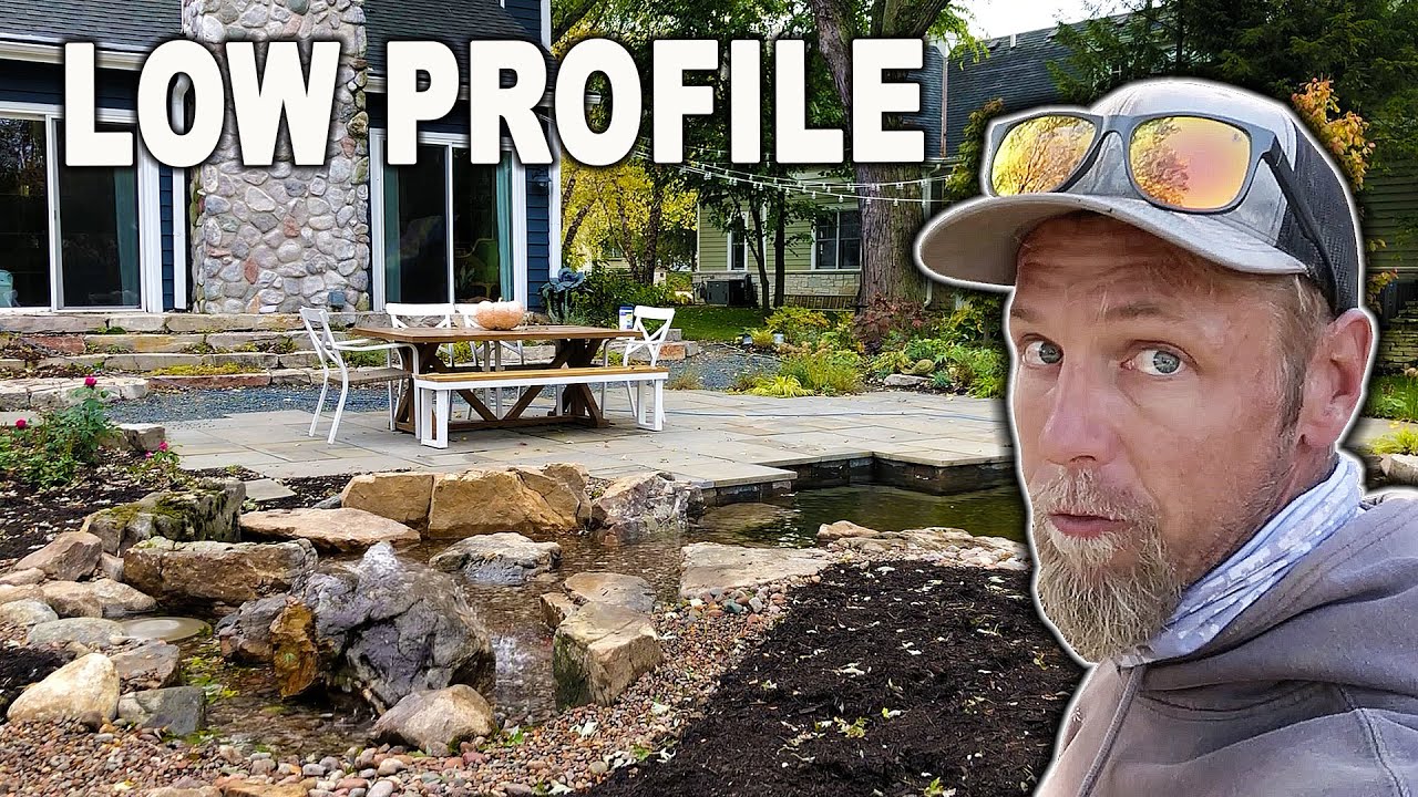 Low Profile *KOI POND* W/ Fish Feeding Area