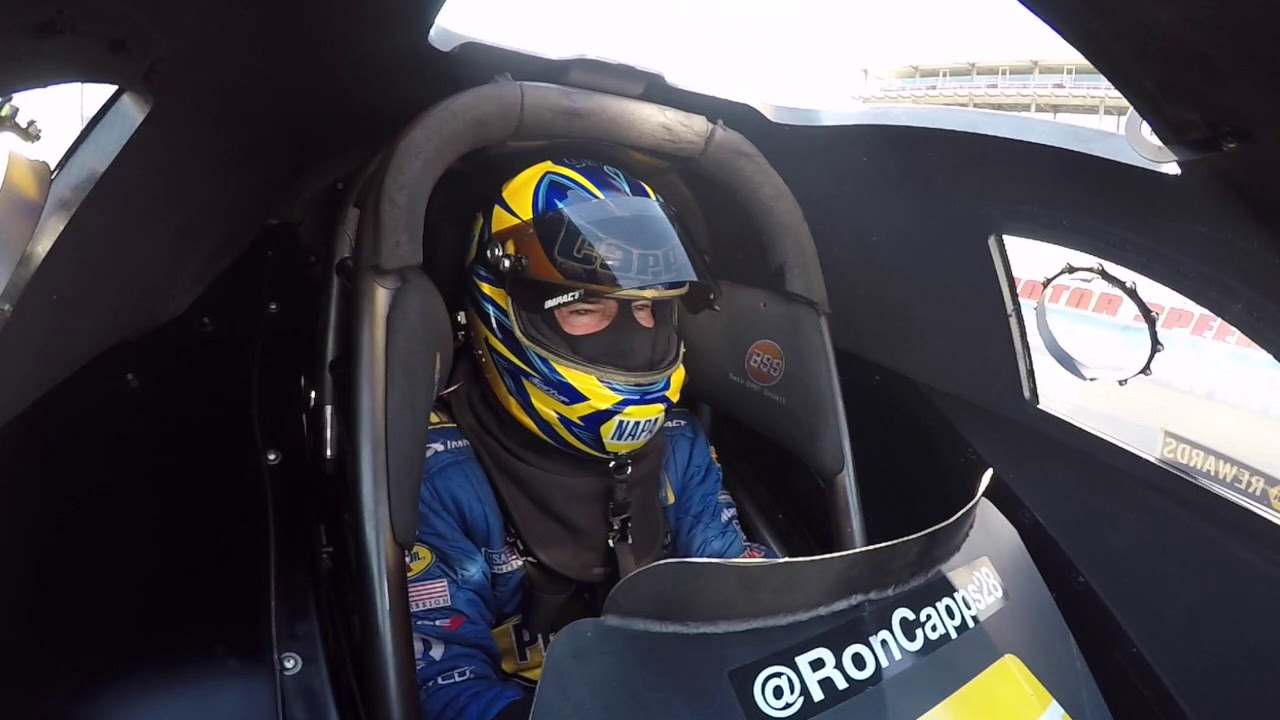 Ride along with Ron Capps as he hits out a test run at the Strip at Las Vegas Motor Speedway!