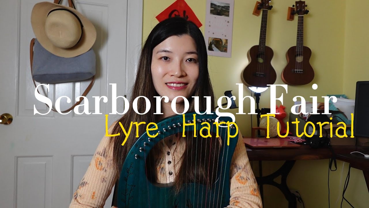 Scarborough Fair | Lyre Harp Tutorial with music tabs