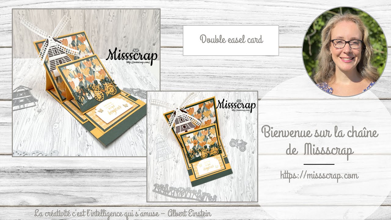 Live FB #113: Double easel card / carte double présentoir