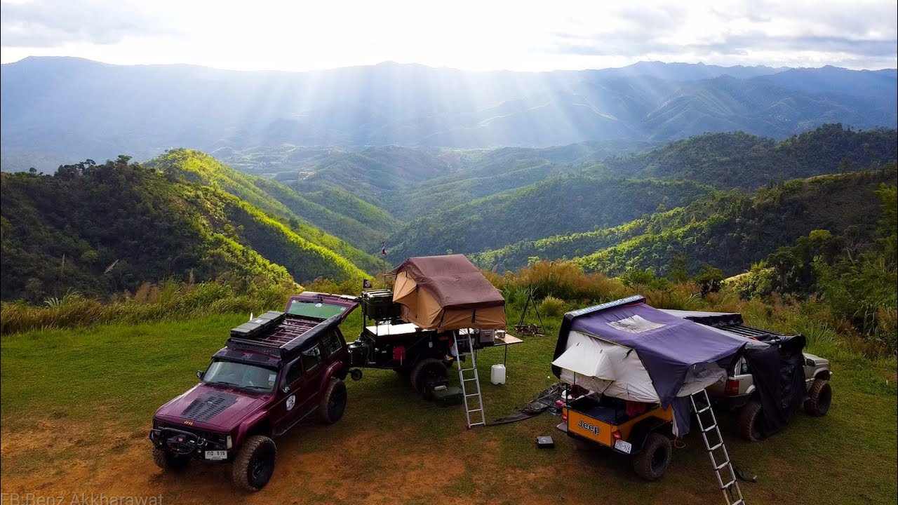 โป่งแห้ง สวนผึ้ง JeepTrailerCamp ตั้งแคมป์กลาง เขาสวรรค์ ราชบุรี