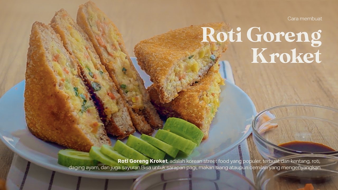 Cara Membuat Roti Goreng Kroket | Korean Street Food | Jajanan Korea Viral